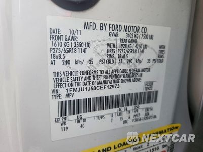 Zdjęcie 13 z 13 samochodu: 2012 FORD EXPEDITION XLT VIN:1FMJU1J58CEF12973 - miniatura