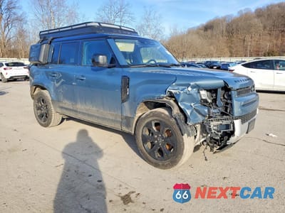 Czwarte zdjęcie samochodu z boku: 2020 LAND ROVER DEFENDER 110 S VIN:SALEJEEX9L2023350 - miniatura