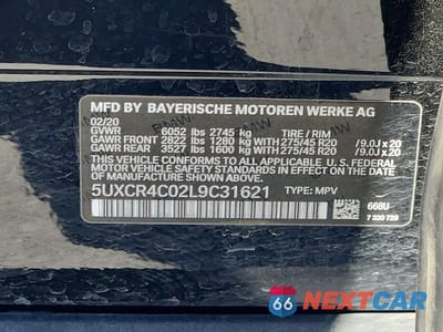 Zdjęcie 12 z 12 samochodu: 2020 BMW X5 SDRIVE 40I VIN:5UXCR4C02L9C31621 - miniatura
