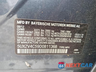 Zdjęcie 14 z 14 samochodu: 2013 BMW X5 XDRIVE35I VIN:5UXZV4C59D0B11368 - miniatura