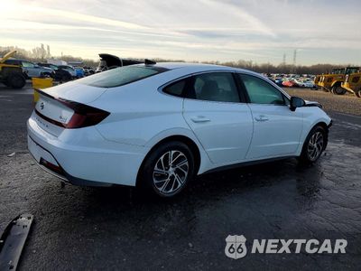 Trzecie zdjęcie samochodu z tyłu: 2023 HYUNDAI SONATA HYBRID VIN:KMHL24JJ0PA077649 - miniatura
