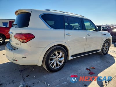 Trzecie zdjęcie samochodu z tyłu: 2014 INFINITI QX80 BASE VIN:JN8AZ2NF2E9551914 - miniatura