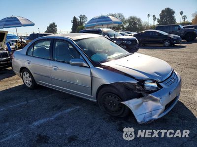 Czwarte zdjęcie samochodu z boku: 2002 HONDA CIVIC EX VIN:JHMES26782S000267 - miniatura