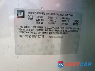 Zdjęcie 13 z 13 samochodu: 2017 CADILLAC XTS LUXURY VIN:2G61M5S30H9106711 - miniatura