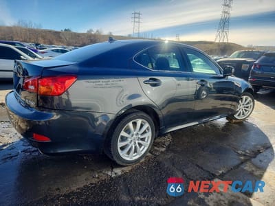 Trzecie zdjęcie samochodu z tyłu: 2007 LEXUS IS 250 BASE VIN:JTHCK262072019172 - miniatura