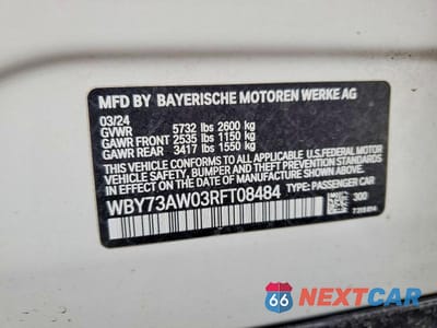Zdjęcie 12 z 12 samochodu: 2024 BMW I4 EDRIVE 40 VIN:WBY73AW03RFT08484 - miniatura