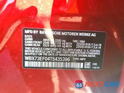 Zdjęcie 13 z 14 samochodu: 2026 BMW X1 XDRIVE28I VIN:WBX73EF04T5435396 - miniatura