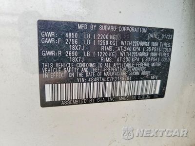 Zdjęcie 13 z 14 samochodu: 2023 SUBARU OUTBACK ONYX EDITION VIN:4S4BTALC7P3168704 - miniatura