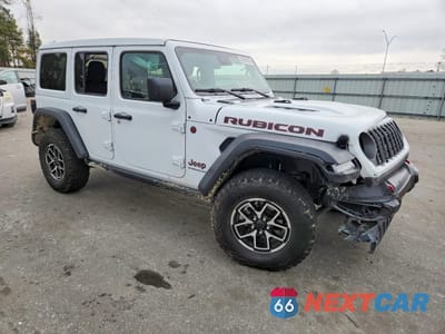 Czwarte zdjęcie samochodu z boku: 2025 JEEP WRANGLER RUBICON VIN:1C4PJXFG8SW506491 - miniatura
