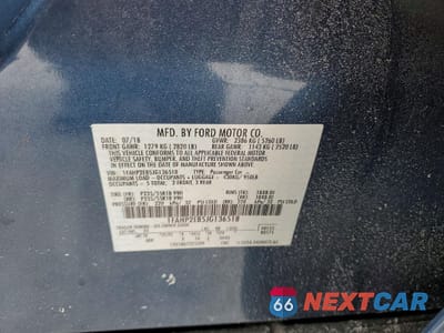 Zdjęcie 12 z 13 samochodu: 2018 FORD TAURUS SEL VIN:1FAHP2E85JG136518 - miniatura