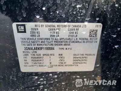 Zdjęcie 13 z 13 samochodu: 2015 CHEVROLET EQUINOX LS VIN:2GNALAEK6F1180584 - miniatura