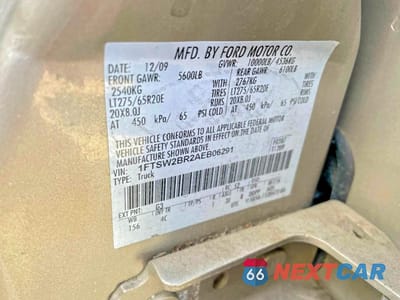 Zdjęcie 10 z 10 samochodu: 2010 FORD F250 SUPER DUTY VIN:1FTSW2BR2AEB06291 - miniatura