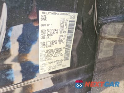 Zdjęcie 12 z 12 samochodu: 2019 NISSAN TITAN SV VIN:1N6AA1E51KN509402 - miniatura