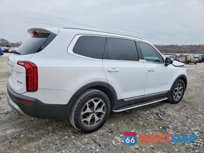 Trzecie zdjęcie samochodu z tyłu: 2021 KIA TELLURIDE EX VIN:5XYP34HC4MG133565 - miniatura