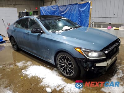Czwarte zdjęcie samochodu z boku: 2018 GENESIS G80 SPORT VIN:KMHGN4JB1JU248559 - miniatura