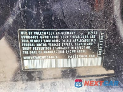 Zdjęcie 12 z 12 samochodu: 2017 VOLKSWAGEN GOLF R VIN:WVWVF7AUXHW044076 - miniatura
