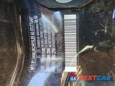 Zdjęcie 12 z 12 samochodu: 2000 MERCEDES-BENZ S 430 VIN:WDBNG70J1YA070906 - miniatura