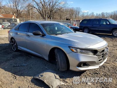 Czwarte zdjęcie samochodu z boku: 2021 HONDA ACCORD SPORT VIN:1HGCV2F36MA018645 - miniatura