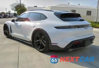 Czwarte zdjęcie samochodu z boku: 2022 PORSCHE TAYCAN CROSS TURISMO 4 VIN:WP0BA2Y19NSA67581 - miniatura