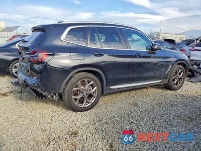 Trzecie zdjęcie samochodu z tyłu: 2022 BMW X3 XDRIVE30I VIN:5UX53DP0XN9M66160 - miniatura