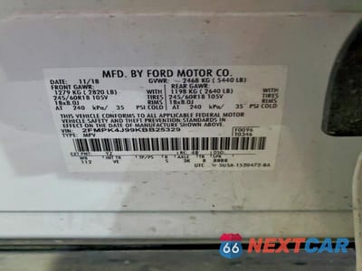Zdjęcie 13 z 13 samochodu: 2019 FORD EDGE SEL VIN:2FMPK4J99KBB25329 - miniatura