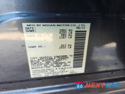 Zdjęcie 12 z 13 samochodu: 2015 NISSAN LEAF S VIN:1N4AZ0CP6FC334016 - miniatura