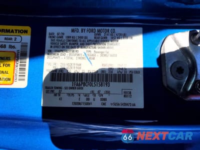 Zdjęcie 12 z 13 samochodu: 2020 FORD MUSTANG GT VIN:1FA6P8CF0L5158193 - miniatura