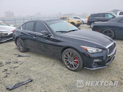 Czwarte zdjęcie samochodu z boku: 2018 INFINITI Q50 RED SPORT 400 VIN:JN1FV7AR5JM481278 - miniatura