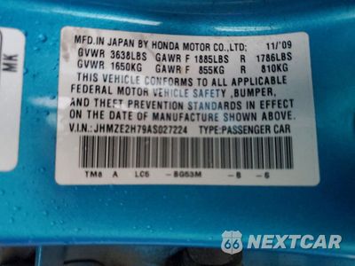 Zdjęcie 12 z 12 samochodu: 2010 HONDA INSIGHT EX VIN:JHMZE2H79AS027224 - miniatura