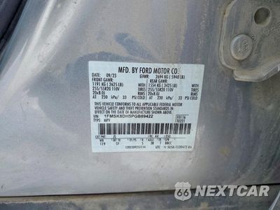 Zdjęcie 14 z 14 samochodu: 2023 FORD EXPLORER XLT VIN:1FMSK8DH5PGB89422 - miniatura