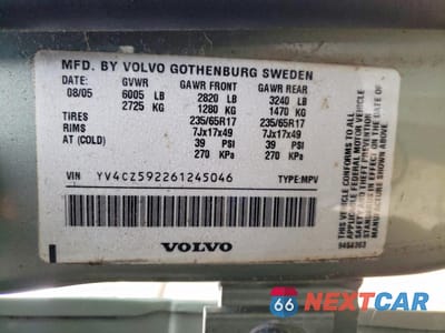 Zdjęcie 13 z 15 samochodu: 2006 VOLVO XC90 VIN:YV4CZ592261245046 - miniatura
