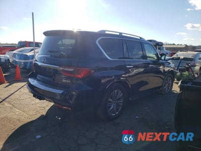 Trzecie zdjęcie samochodu z tyłu: 2024 INFINITI QX80 LUXE VIN:JN8AZ2AE6R9329878 - miniatura
