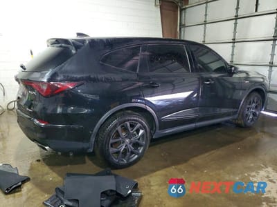 Trzecie zdjęcie samochodu z tyłu: 2022 ACURA MDX A-SPEC VIN:5J8YE1H07NL002446 - miniatura