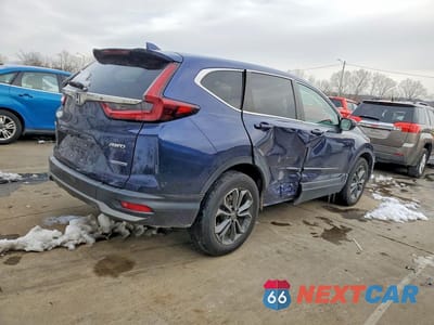 Trzecie zdjęcie samochodu z tyłu: 2021 HONDA CR-V EX VIN:7FART6H52ME028296 - miniatura