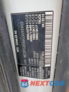 Zdjęcie 13 z 13 samochodu: 2016 MERCEDES-BENZ METRIS VIN:WD3PG2EA6G3095903 - miniatura