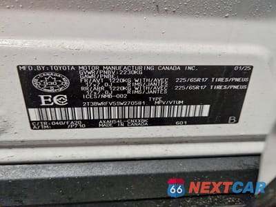 Zdjęcie 13 z 13 samochodu: 2025 TOYOTA RAV4 LE VIN:2T3BWRFV5SW270581 - miniatura