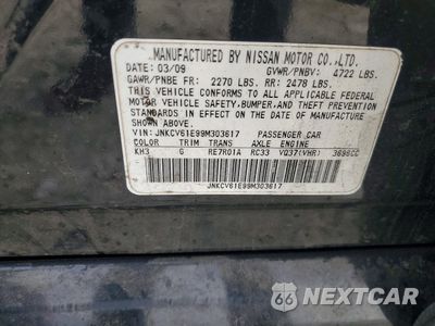 Zdjęcie 12 z 13 samochodu: 2009 INFINITI G37 VIN:JNKCV61E99M303617 - miniatura