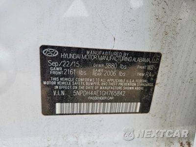 Zdjęcie 12 z 12 samochodu: 2016 HYUNDAI ELANTRA SE VIN:5NPDH4AE1GH765842 - miniatura
