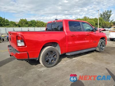 Trzecie zdjęcie samochodu z tyłu: 2022 RAM 1500 BIG HORN/LONE STAR VIN:1C6RREFG7NN253137 - miniatura