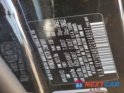 Zdjęcie 13 z 13 samochodu: 2012 HYUNDAI SANTA FE VIN:5XYZGDAB2CG148997 - miniatura