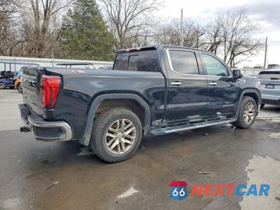 Trzecie zdjęcie samochodu z tyłu: 2020 GMC SIERRA K1500 SLT VIN:3GTU9DED4LG416398 - miniatura