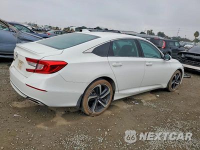 Trzecie zdjęcie samochodu z tyłu: 2018 HONDA ACCORD SPORT VIN:1HGCV1F37JA128710 - miniatura