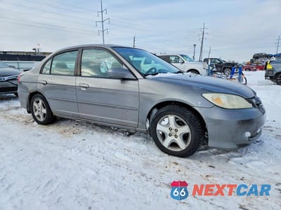 Czwarte zdjęcie samochodu z boku: 2005 HONDA CIVIC EX VIN:2HGES26765H524970 - miniatura