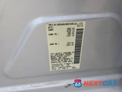 Zdjęcie 12 z 12 samochodu: 2014 NISSAN LEAF S VIN:1N4AZ0CP9EC338673 - miniatura