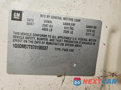Zdjęcie 12 z 12 samochodu: 2007 CADILLAC CTS VIN:1G6DM57T670195537 - miniatura