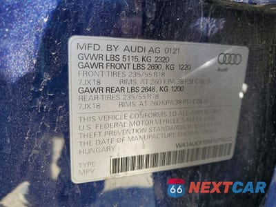 Zdjęcie 14 z 14 samochodu: 2021 AUDI Q3 PREMIUM 40 VIN:WA1AUCF39M1075012 - miniatura