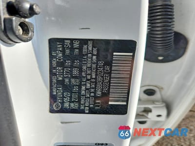 Zdjęcie 14 z 15 samochodu: 2023 HYUNDAI VENUE SE VIN:KMHRB8A38PU234748 - miniatura