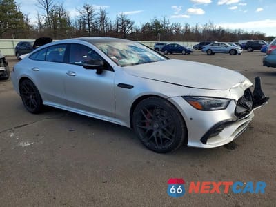 Czwarte zdjęcie samochodu z boku: 2023 MERCEDES-BENZ AMG GT 53 VIN:W1K7X6BB1PA054509 - miniatura