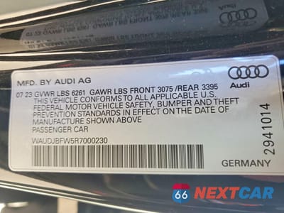 Zdjęcie 12 z 12 samochodu: 2024 AUDI E-TRON GT PRESTIGE VIN:WAUDJBFW5R7000230 - miniatura