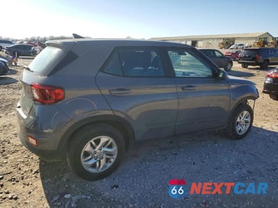 Trzecie zdjęcie samochodu z tyłu: 2021 HYUNDAI VENUE SE VIN:KMHRB8A31MU089533 - miniatura